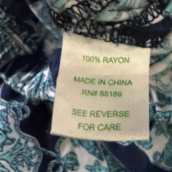 Lilly Pulitzer Strapless Romper Blue Teal Print Size S Resort Vacation Summer - Picture 7 of 8